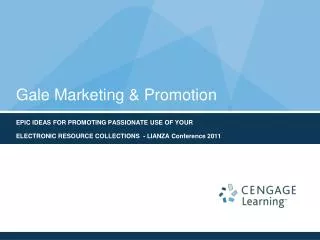 Gale Marketing &amp; Promotion
