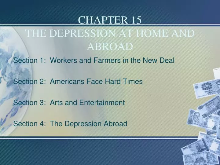 chapter 15 the depression at home and abroad