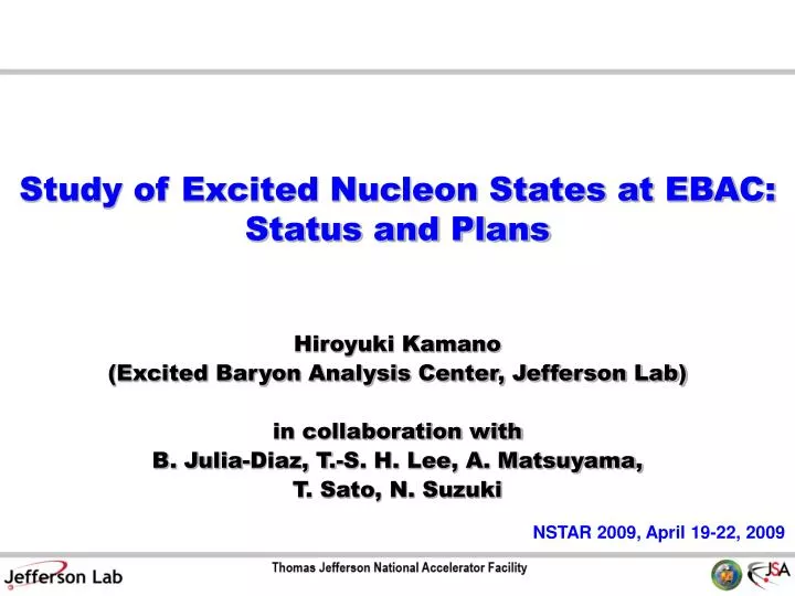 study of excited nucleon states at ebac status and plans