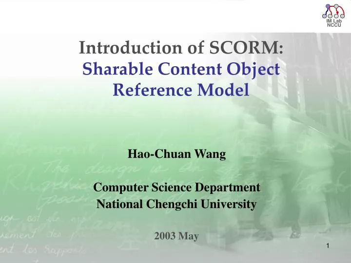 introduction of scorm sharable content object reference model