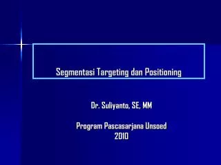 segmentasi targeting dan positioning