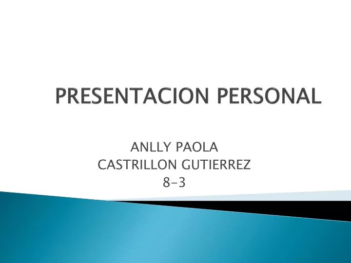 presentacion personal