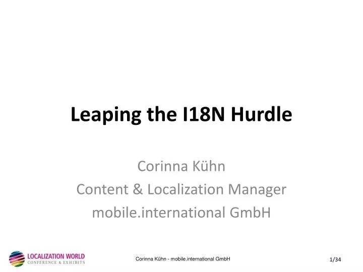 leaping the i18n hurdle