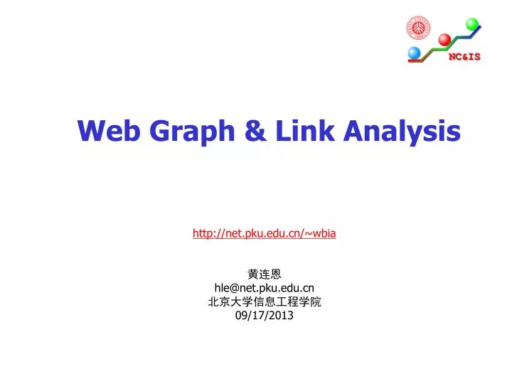 web graph link analysis