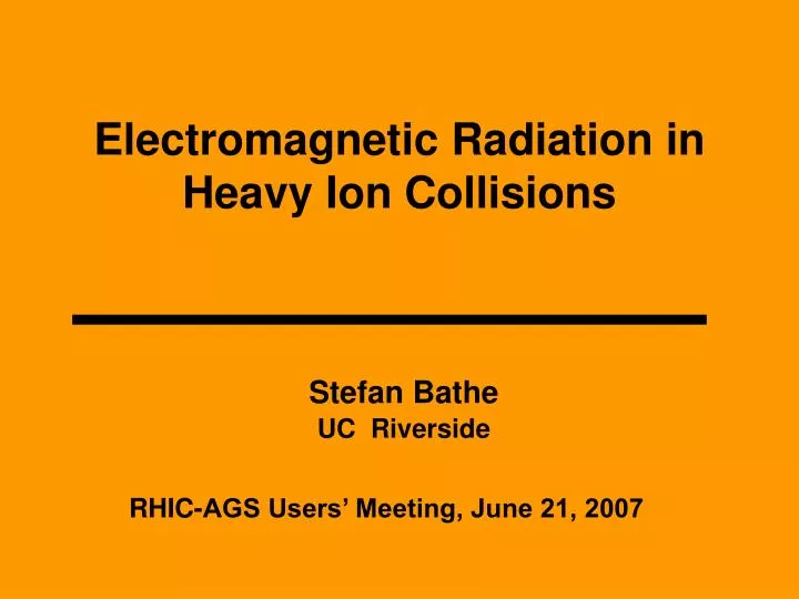 electromagnetic radiation in heavy ion collisions