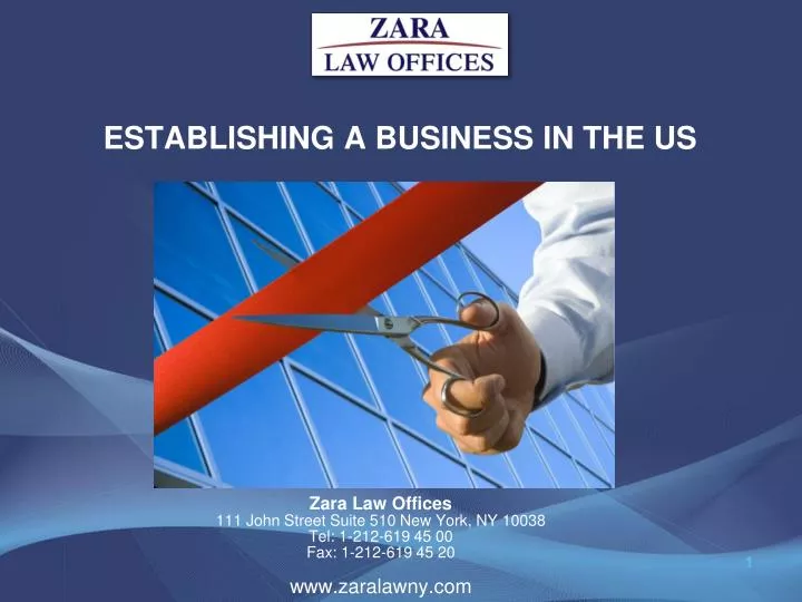 establishing a business in the us