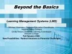 Beyond the Basics - slide 1