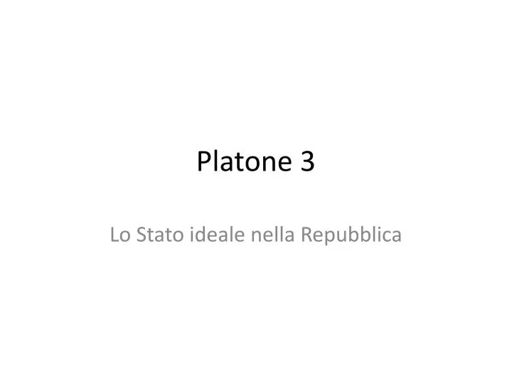 platone 3