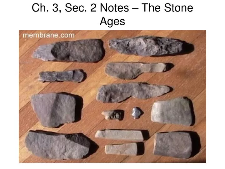 ch 3 sec 2 notes the stone ages
