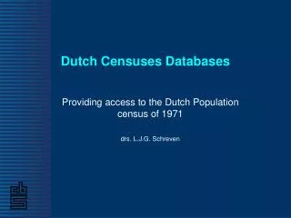 Dutch Censuses Databases