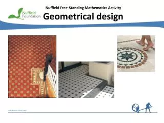 Nuffield Free-Standing Mathematics Activity Geometrical design