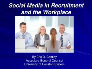 Social Media in Recruitment and the Workplace