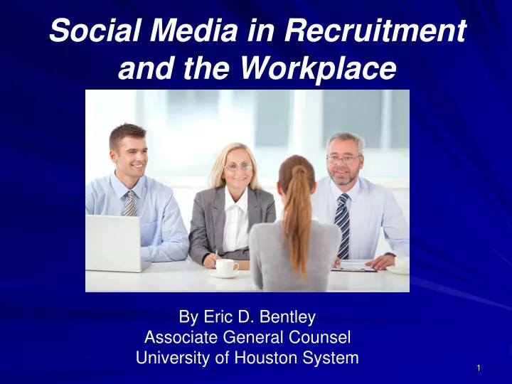 social media in recruitment and the workplace