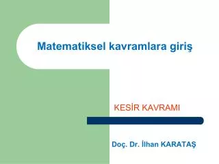 matematiksel kavramlara giri