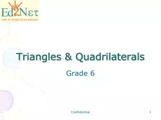 Triangles &amp; Quadrilaterals