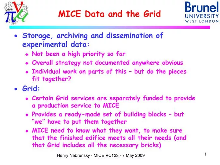 mice data and the grid