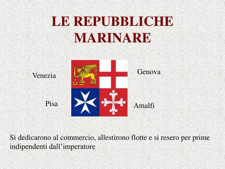 le repubbliche marinare