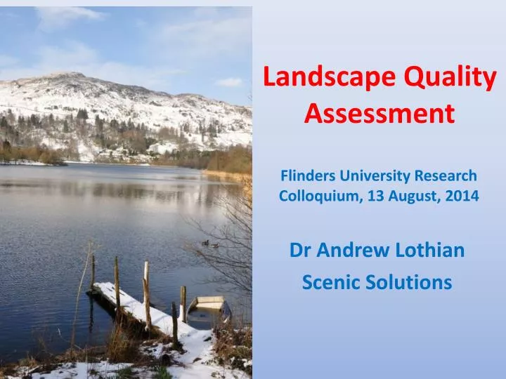 landscape quality assessment
