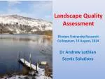 Landscape Quality Assessment - slide 1