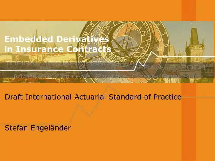 embedded derivatives in insurance contracts