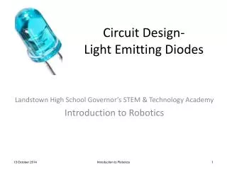 Circuit Design- Light Emitting Diodes