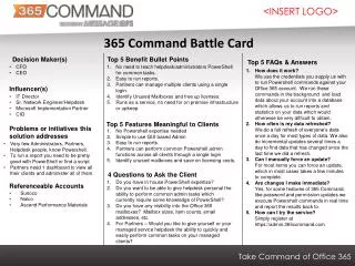 365 Command Battle Card