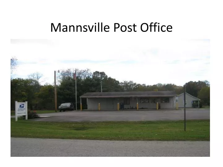 mannsville post office