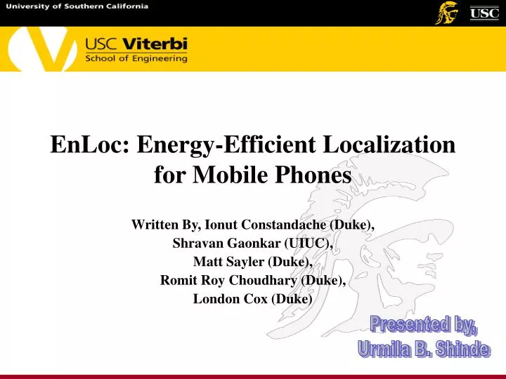 enloc energy efficient localization for mobile phones