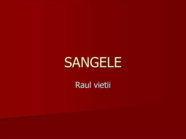 sangele