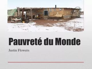pauvret du monde