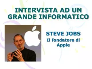 intervista ad un grande informatico