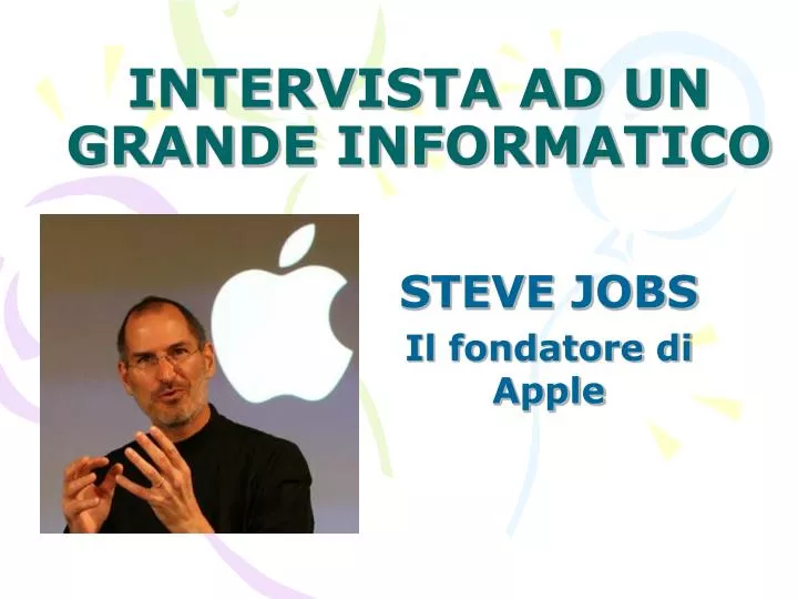 intervista ad un grande informatico