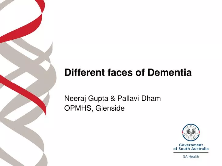 different faces of dementia