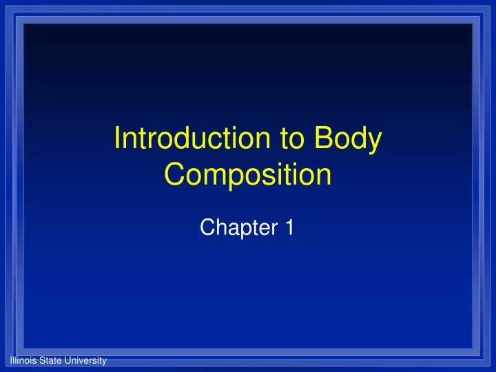 introduction to body composition