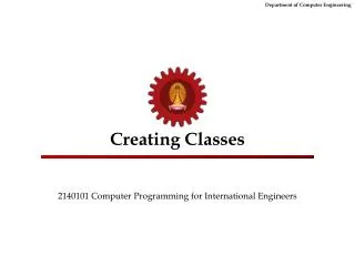Creating Classes