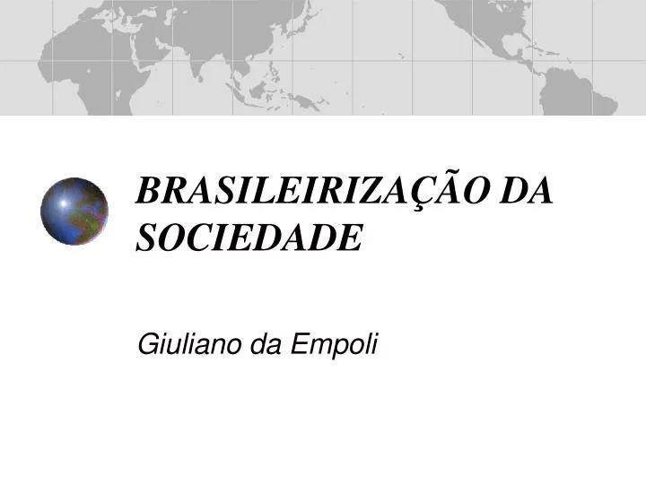 brasileiriza o da sociedade