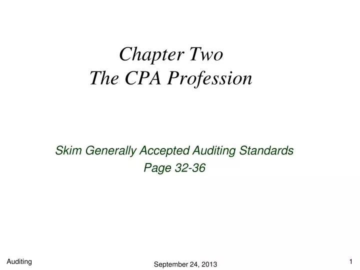 chapter two the cpa profession