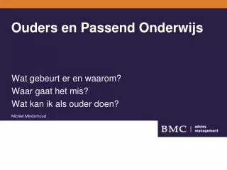 ouders en passend onderwijs