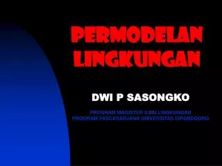 permodelan lingkungan