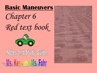 Basic Maneuvers Chapter 6 Red text book