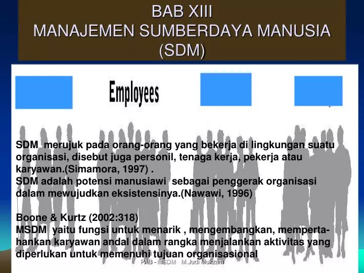 bab xiii manajemen sumberdaya manusia sdm