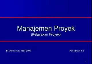 manajemen proyek kelayakan proyek