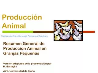 sustainable small acreage farming ranching