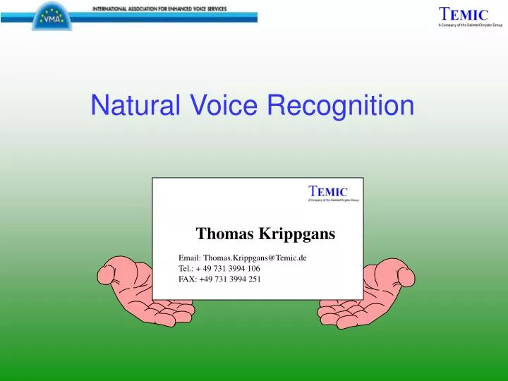 natural voice recognition