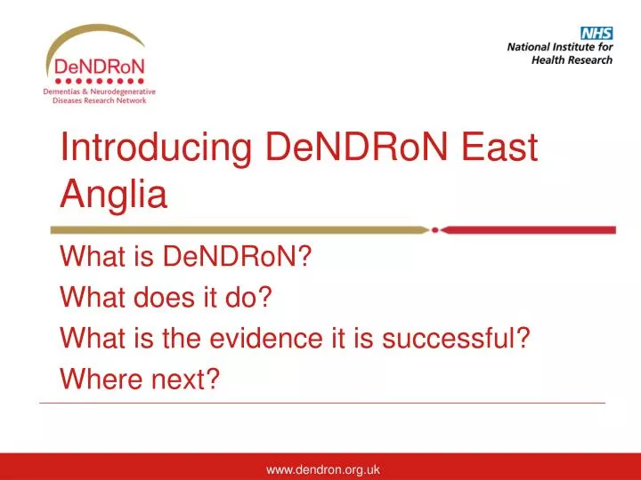 what is dendron what does it do what is the evidence it is successful where next