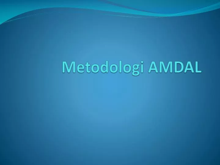 metodologi amdal