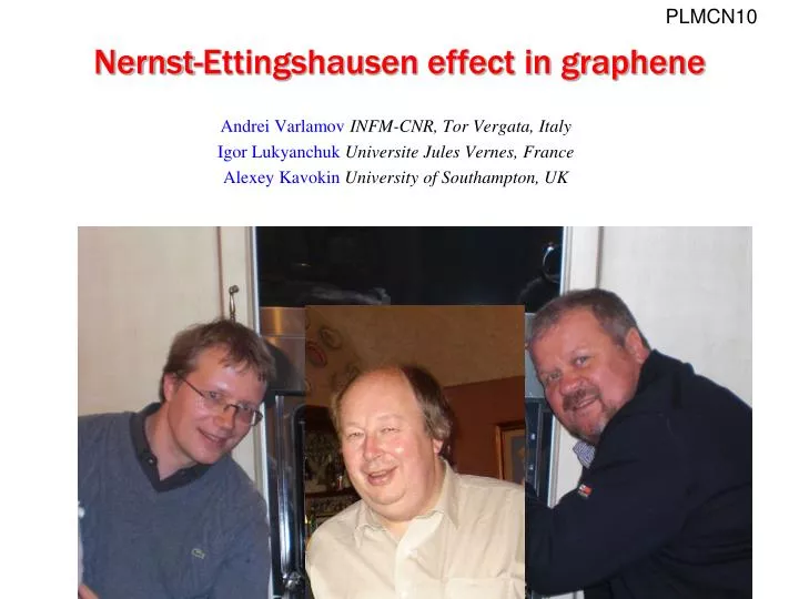 nernst ettingshausen effect in graphene