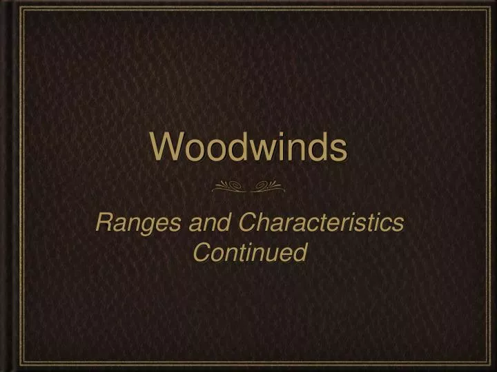 woodwinds