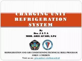 charging unit refrigeration system
