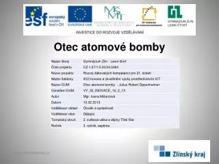 otec atomov bomby